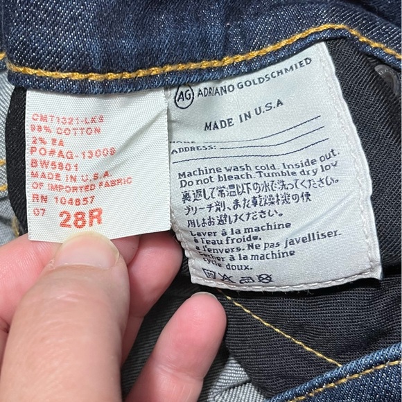 AG Adriano Goldschmied The Jessie Curvy Boot Fit Size 28R - Picture 4 of 10